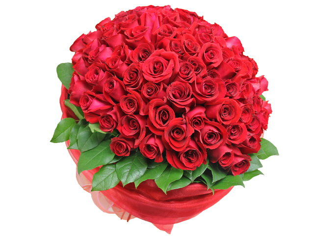 Florist Flower Bouquet - For You Only (99 Rose Bouquet) - L06847 Photo