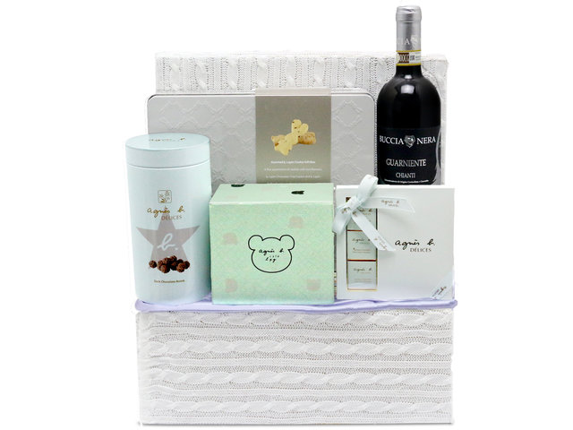 Wine N Food Hamper - Agnes B Gift Basket - L76601496 - Give Gift ...