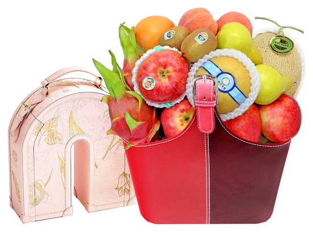 Mid Autumn Lady M Moon Cake With Deluxe Fruit Hamper FH174