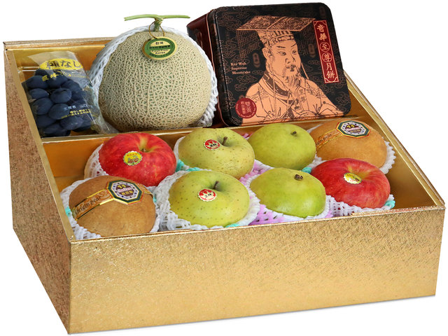 Fruit Basket - Mid Autumn Panorama KeeWah Moon Cake Fruits Gift Box M16 - 0DP0628A8 Photo
