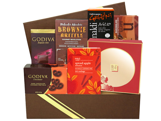 Mid-Autumn Gift Hamper - Mid Autumn Peninsula Moon Cake With Fancy Chocolate Gift Hamper FH121 - M30720A5 Photo
