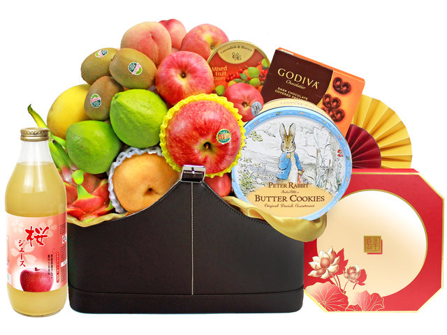 Mid-Autumn Gift Hamper - Mid Autumn Peninsula Moon Cake With Premium Juice Fruit Hamper FH152 - L139524 Photo