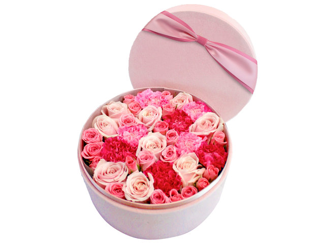 Order Flowers in Box - Min Kenya Rose Flower Box 1 - L154423 Photo