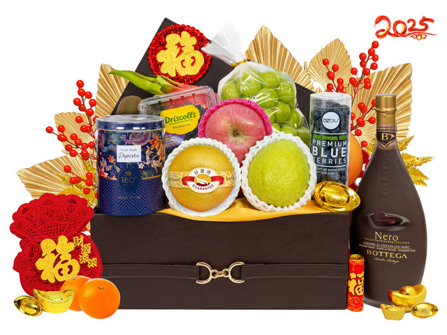 新年果籃Hamper - 新年水果美酒禮籃 Hampers  FH238 - CH21129B9 Photo