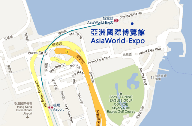 Asiaworld-Expo Map