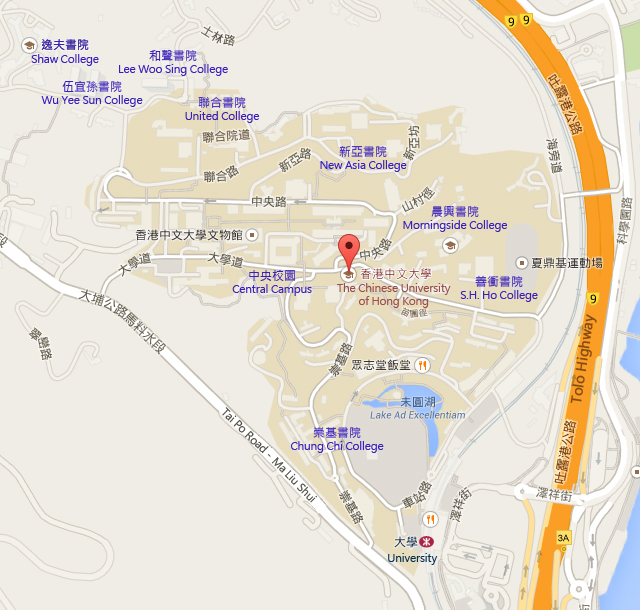 香港中文大學地圖