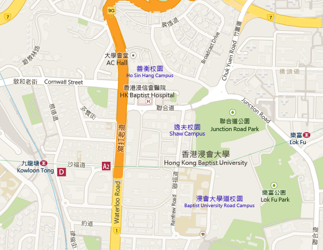 香港浸會大學地圖