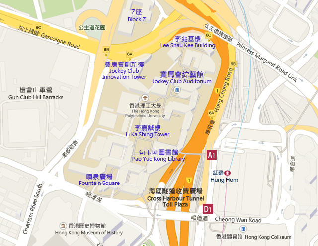 香港理工大學地圖